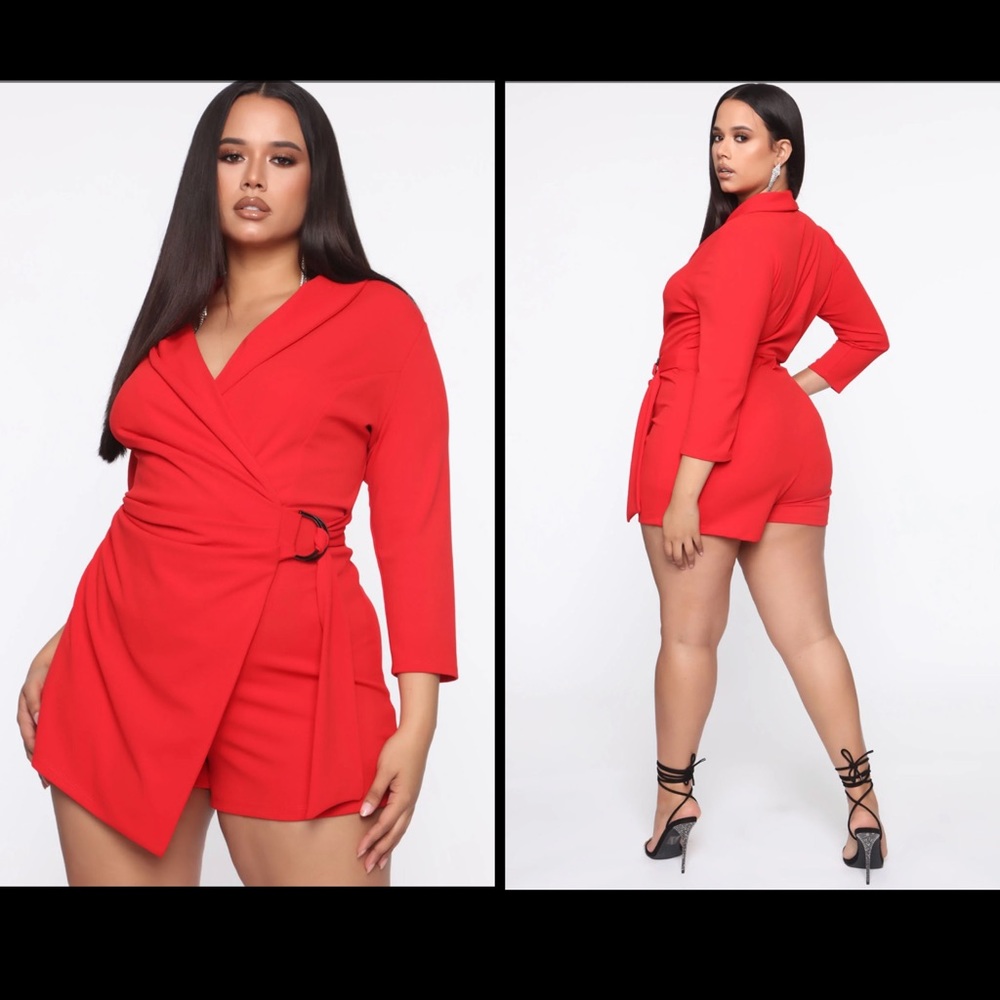 Red Skort One Piece